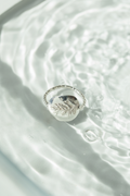 Anillo plata brillante