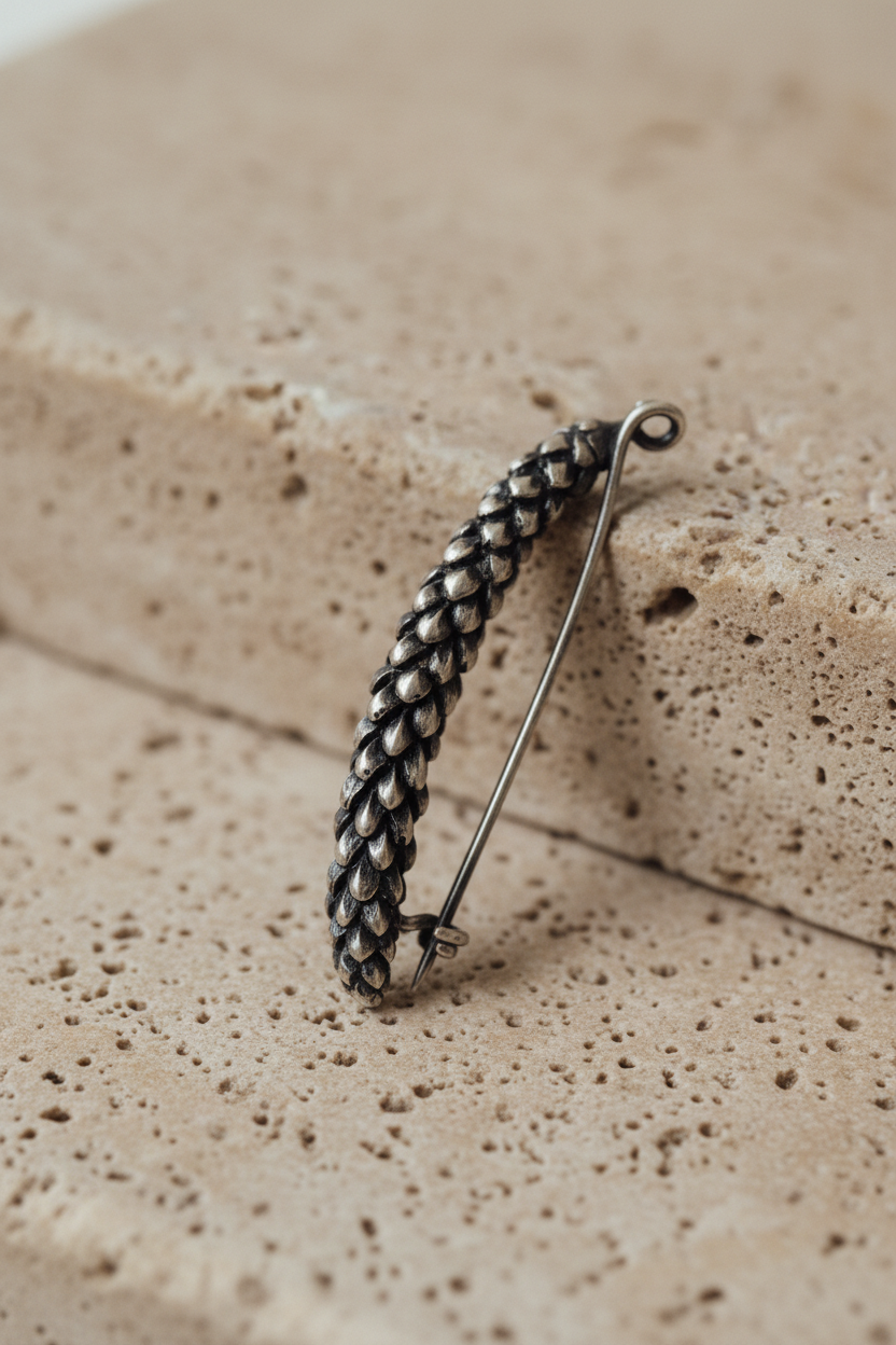 Broche en vertical